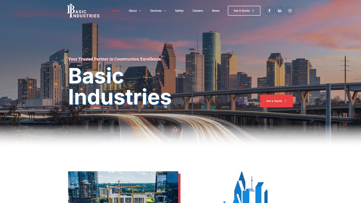 Voixly Web Design Portfolio 441 - Basic Industries - [basiceg.com]