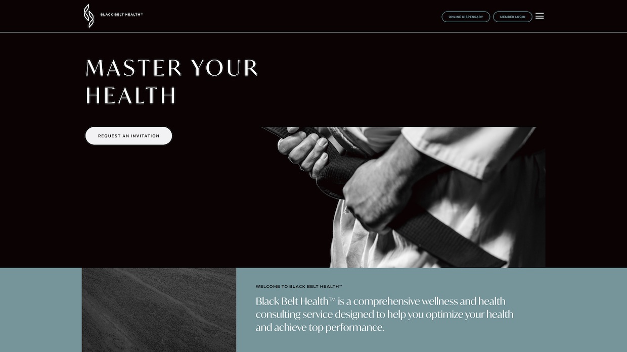 Voixly Web Design Portfolio 442 - BLACK BELT HEALTH - MASTER YOUR HEALTH - [blackbelthealth.com]