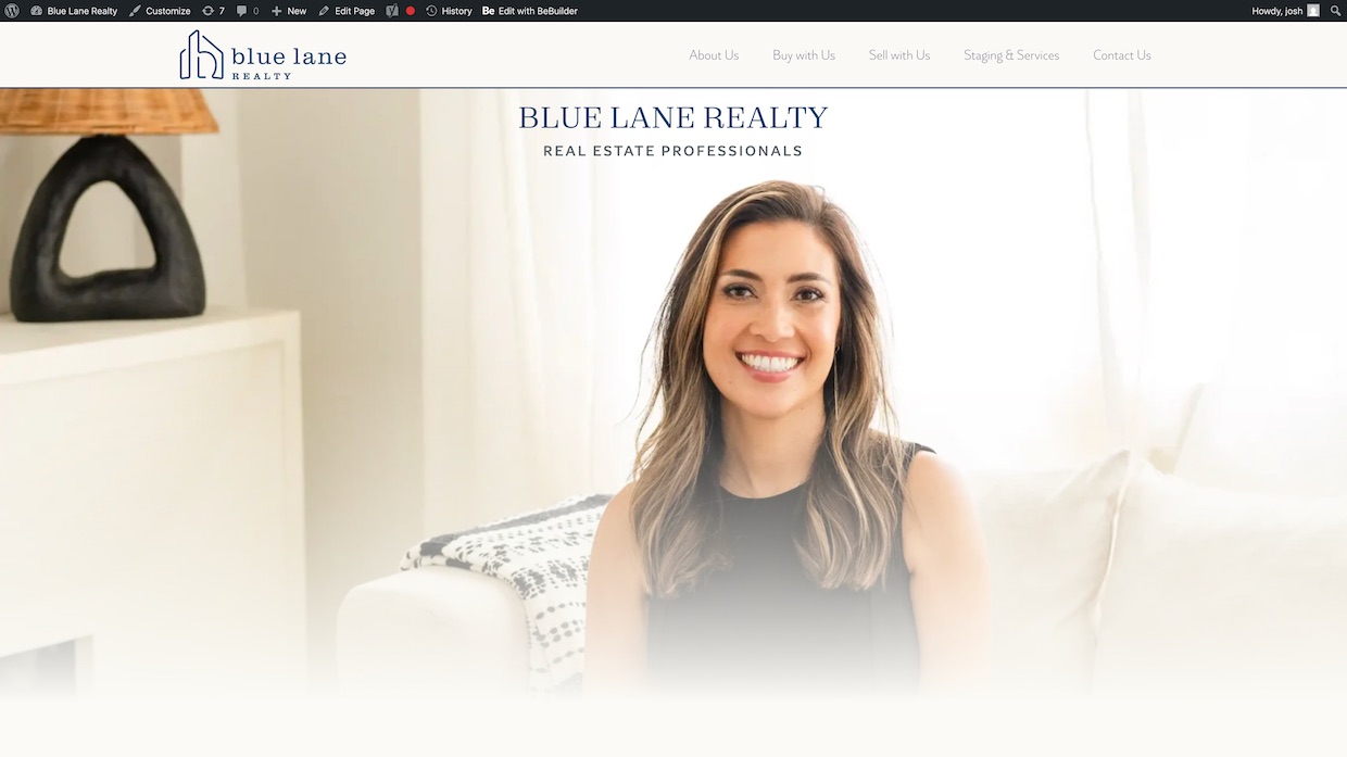 Voixly Web Design Portfolio 443 - Home - Blue Lane Realty - [bluelanerealty.com]
