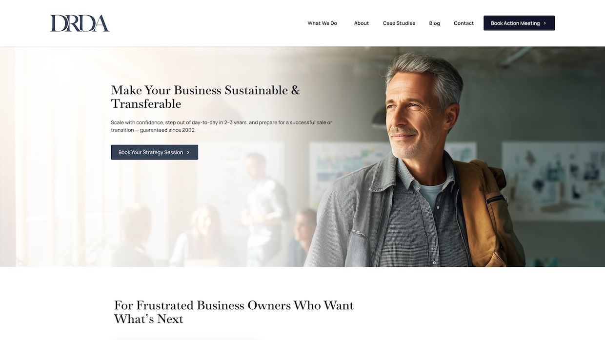 Voixly Web Design Portfolio 447 - DRDA - Business Advisors - [drdaba.com]