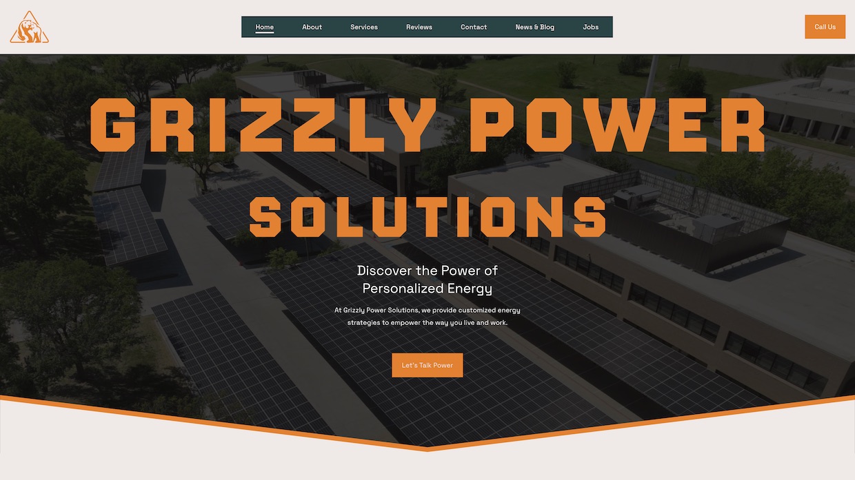Voixly Web Design Portfolio 450 - Grizzly Power Solutions - [grizzlypowersolutions.com]
