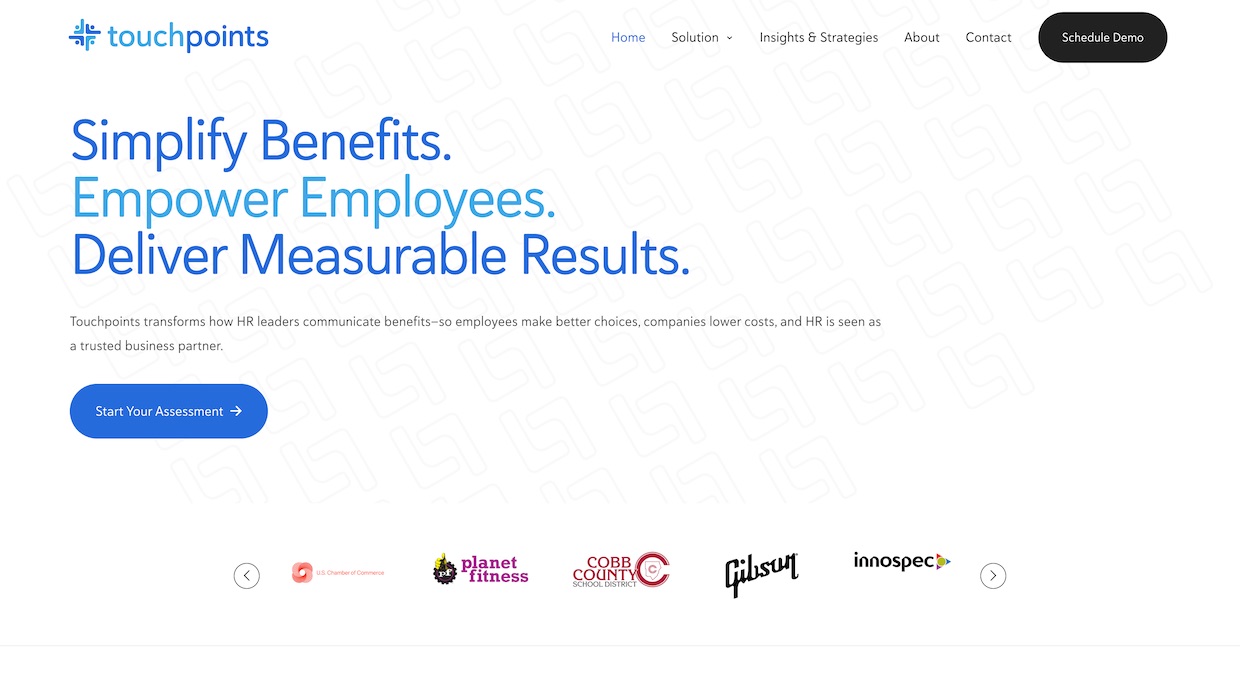 Voixly Web Design Portfolio 469 - Touchpoints - Employee Communication & Engagement Platform_ - [yourtouchpoints.com]